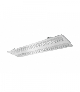 Oprawa LED ROMA 50W, 2x120cm, 5600lm, AC220-240V, 50/60Hz, IP20, neutralny biały, wpuszczana, biały