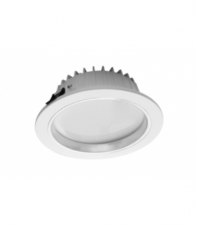 Oprawa LED SOLERO, typu downlight, 6W, 420lm, AC85-265V, 50/60 Hz, kąt świecenia 120*, IP54, ciepły