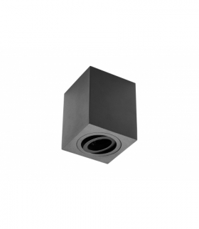Oprawa sufitowa SENSA, alum, 90x90x115, IP20, max 50W, kwad. czarna