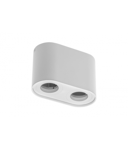 Oprawa sufitowa SENSO DUO, alum, 83x165x110, IP20, max 50W, okrągła biała