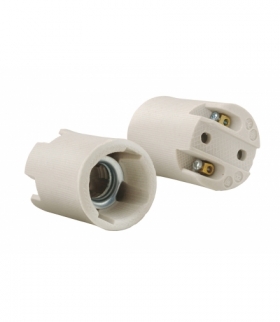 Oprawka ceramiczna E14, biała