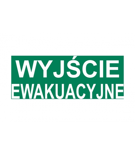 Piktogram wyjście ewakuacyjne uniwersalne, 100x300mm OA-PIKTO-05