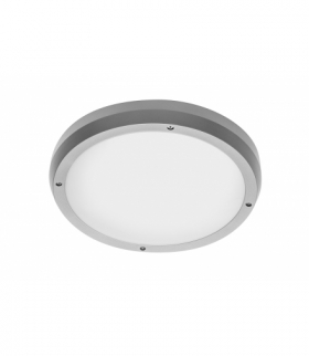 Plafoniera SILVER, max. 2x20W, E27, AC220-240V, 50/60Hz, kąt świecenia 360*, IP65, mleczna osłona, c