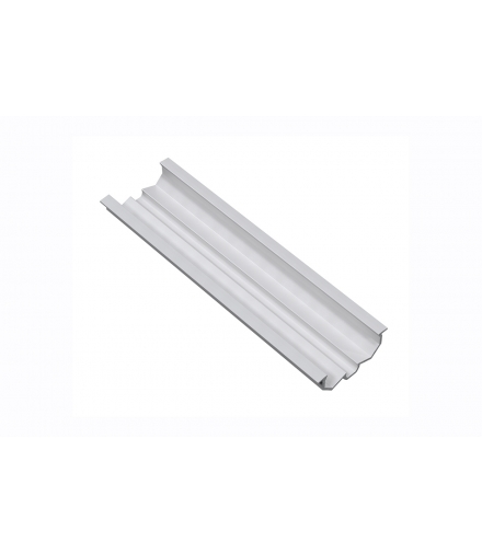 profil aluminiowy LED z regulacją kąta świecenia GLAX silver 2 m część zewnętrzna