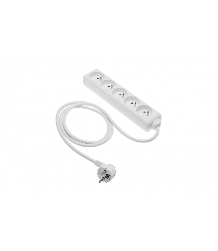Przedłużacz domowy 5 gniazd, 5m 3x1,00mm2