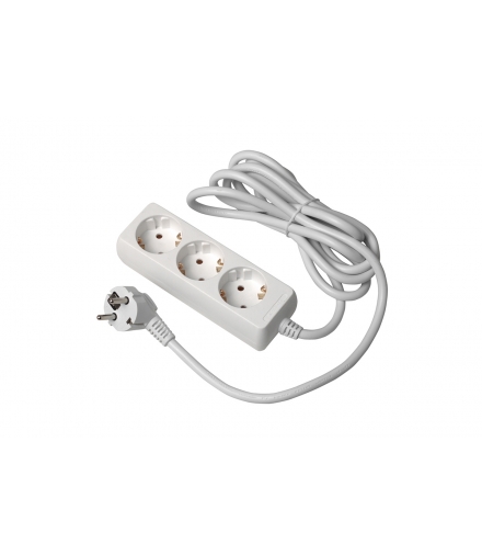 Przedłużacz schuko 3 gniazda, 5m