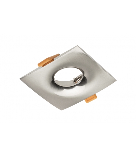Sufitowa oprawa punktowa AURORA, IP20, kwadratowa, inox/satyna