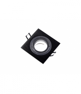 Sufitowa oprawa punktowa MORENA, IP20, kwadrat, czarna