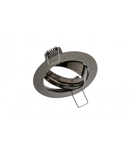 Sufitowa oprawa punktowa PORTO-K, IP20, okrągła, czarny chrom, z regulacją kąta, TYP 5515