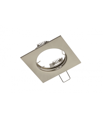 Sufitowa oprawa punktowa PORTO, IP20, kwadrat, inox, TYP DS10