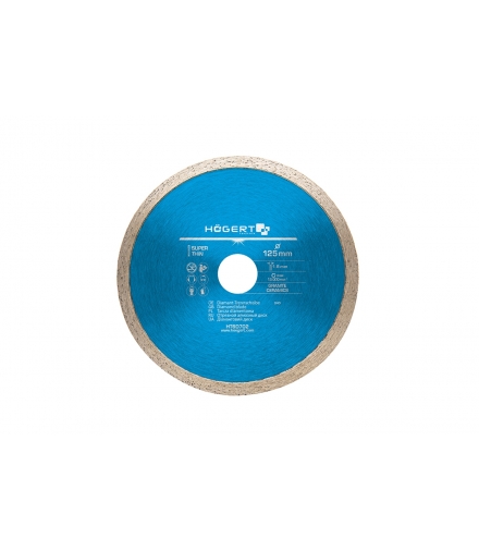 Tarcza diamentowa ciągła 125 mm do glazury, terakoty, płytek ceramicznych, marmuru i porcelany HT6D702