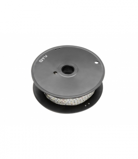 Taśma Flash 3528, 300 LED ciepły biały, 24W/5m bez żelu 8mm, Rolka 50m, 12V