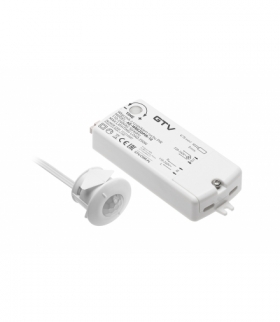 Włącznik bezdotykowy PIR 230V, max.250W, przewód 2m, biały