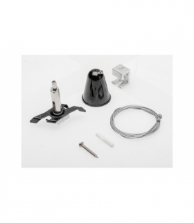 Zestaw do zwieszenia szynoprzewodu 3-fazowego X-RAIL-mocowanie sufitowe, linka 1,5m, mocowanie Easy XAE-ZZWECLC-10