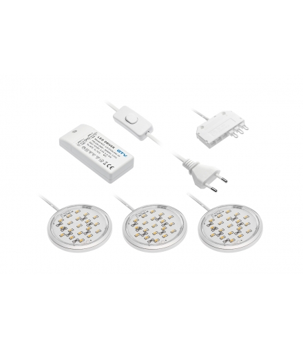 Zestaw led lugo 319, 3x1.8W, chrom, 3000k