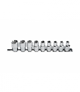 Zestaw nasadek Torx 9 szt., 1/2" rozm. E10-E24, CrV