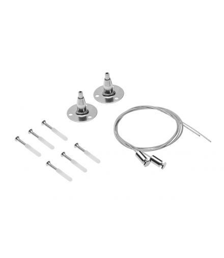 Zestaw stalowych linek montazowych do podwieszania opraw LED MAGNAT