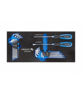 Zestaw wkrętaków, kluczy HEX i TORX 20 szt., wkład EVA