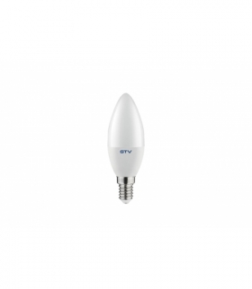 ŹRÓDŁO ŚWIATŁA LED, C37, SMD 2835, 4000K, E14, 8W, AC220-240V, kąt świecenia 160°, 700 lm, 70mA