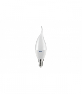 ŹRÓDŁO ŚWIATŁA LED, C37L, SMD 2835, 4000K, E14, 8W, AC220-240V, kąt świecenia 160°, 700 lm, 70mA