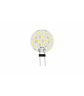 ŹRÓDŁO ŚWIATŁA LED, SMD 2835,CIEPŁA BIAŁA, G4, 1,5W, 12 V DC, KĄT ŚWIECENIA 180*, 160lm, 3000K