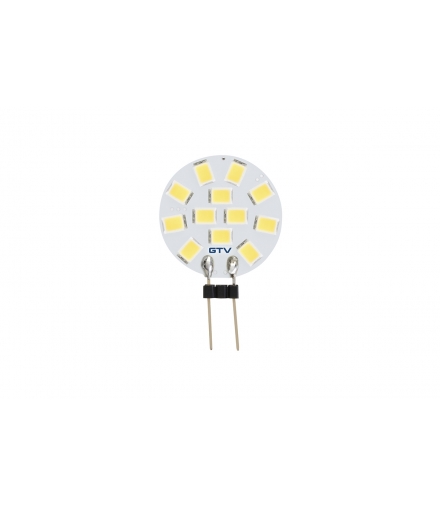 ŹRÓDŁO ŚWIATŁA LED, SMD 2835,CIEPŁA BIAŁA, G4, 1,5W, 12 V DC, KĄT ŚWIECENIA 180*, 160lm, 3000K