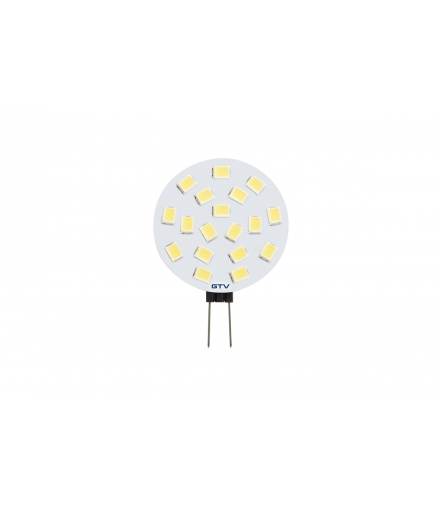 ŹRÓDŁO ŚWIATŁA LED, SMD 2835,CIEPŁA BIAŁA, G4, 2W, 12 V DC, KĄT ŚWIECENIA 180*, 220lm, 3000K