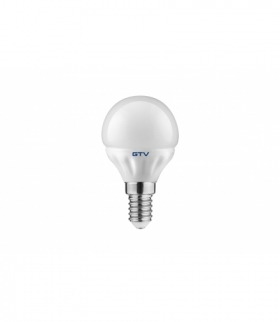 ŻARÓWKA LED, B45B, SMD 2835, CIEPŁY BIAŁY, E14, 3.5W, AC220-240V, KĄT ŚWIECENIA 160*, 300 lm, 38 mA