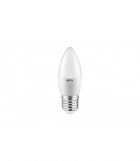 ŻARÓWKA LED, C30, SMD 2835, CIEPŁY BIAŁY, E27, 6W, AC220-240V, kąt świecenia 160*, 470 lm, 52 mA