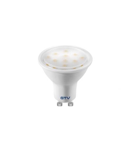 Żarówka LED, SMD 2835, CIEPŁY BIAŁY, GU10, 4W, 230V, kąt świecenia 120*, 300 lm, 43 mA