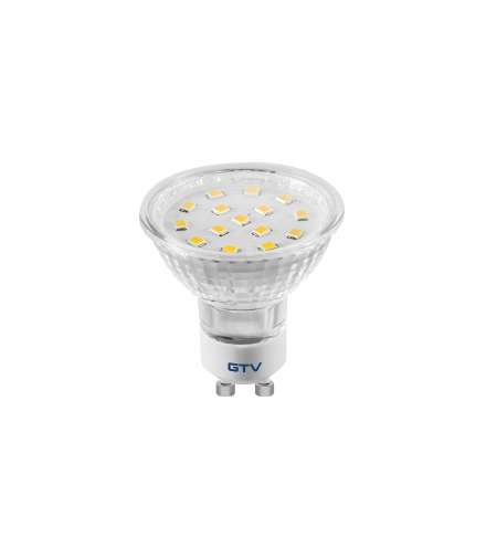 Żarówka LED, SMD 2835, ciepły biały, GU10, 4W, 230V, kąt świecenia 120*, 320 lm, 43 mA