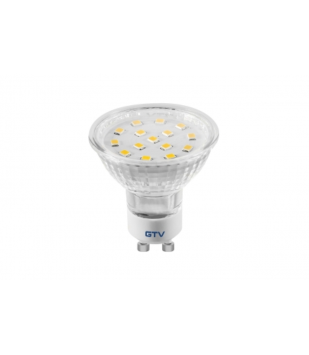 Żarówka LED, SMD 2835, neutralny biały, GU10, 4W, 230V, kąt świecenia 120*, 330 lm, 43 mA