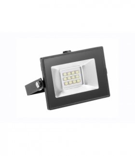 G-TECH Naświetlacz LED 10W, 700lm AC220-240V, 50/60 Hz, PF0,9, RA80, IP65, 120°, 6400K, czarny
