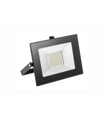 G-TECH Naświetlacz LED 30W, 2100lm AC220-240V, 50/60 Hz, PF0,9, RA80, IP65, 120°, 6400K, czarny GT-FCX30W-40