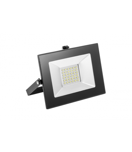 INNOVO Naświetlacz LED 30W, 2100lm AC220-240V, 50/60 Hz, PF0,9, RA80, IP65, 120°, 6400K, czarny
