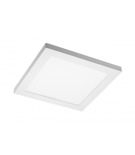 Oprawa LED MOZA, 18W, 1500lm, AC220-240V, 50/60Hz, PF0,5, RA80, IP40, 120°,4000K, kwadrat, biały