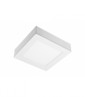 Oprawa LED SAMBA, 9W, 600lm, AC175-250V, 50/60 Hz, PF0,5, RA80, IP40, 120°, 4000K, kwadrat,2w1