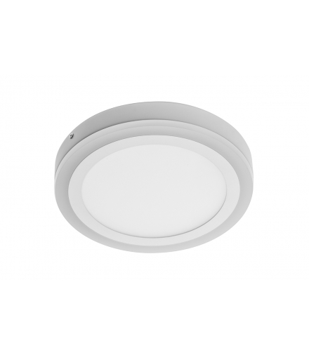 Oprawa LED TWINS, typu downlight, 16W (12W+4W), 1140lm, ciepła, natynkowa GTV