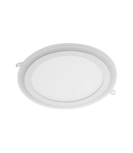 Oprawa LED TWINS, typu downlight, 16W (12W+4W), 1140lm, ciepła, podtynkowa GTV