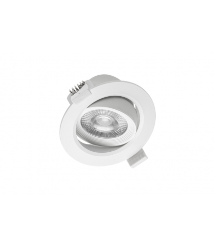 Oprawa LED VOLARE,typu downlight,5W,400lm,AC175-250V,50/60 Hz,PF0,5,RA80,IP20,38°,3000K LD-VLROK0538-CB
