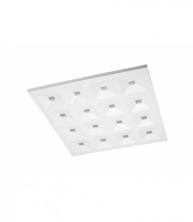 Oprawa TIGER LED,34W,4800lm,AC220-240V,50/60Hz,PF0,9,RA80,IP40,IK08,75°,4000K,UGR16,biały