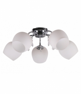 ZACHERA LAMPA SUFITOWA 5X40W E27 BIAŁY