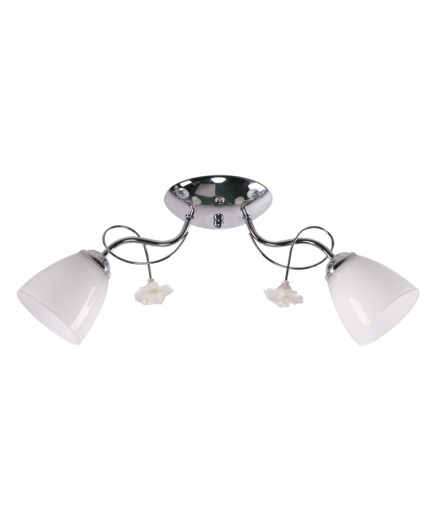 ARIAM LAMPA SUFITOWA 2X40W E27 BIAŁY