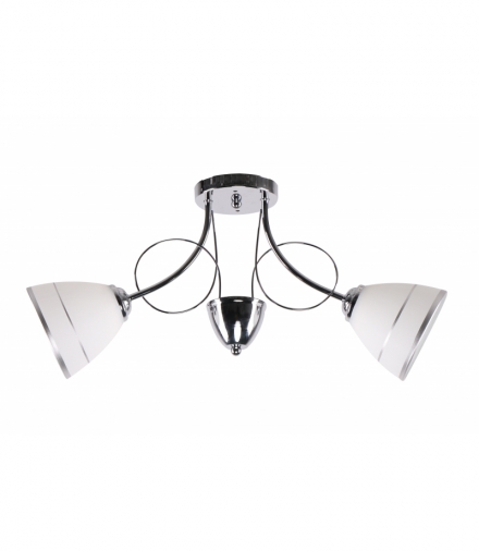 ELOTTE LAMPA SUFITOWA 2X40W E27 BIAŁY