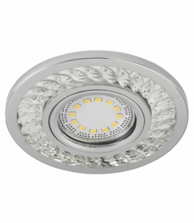 SK-92-CH/TR GU10 50W+LED SMD 3W 230V CHROM oczko sufitowe lampa sufitowa