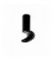 LAMPA SUFITOWA TUBA 1X50W GU10 6/20 CZARNY