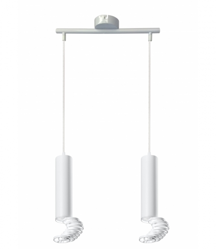LAMPA WISZĄCA TUBA 2X50W GU10 6/30 BIAŁY