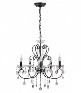 AURORA LAMPA WISZĄCA 5*40W E14 CZARNY