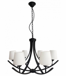 LONDYN LAMPA WISZĄCA 6X60W E27 CZARNY