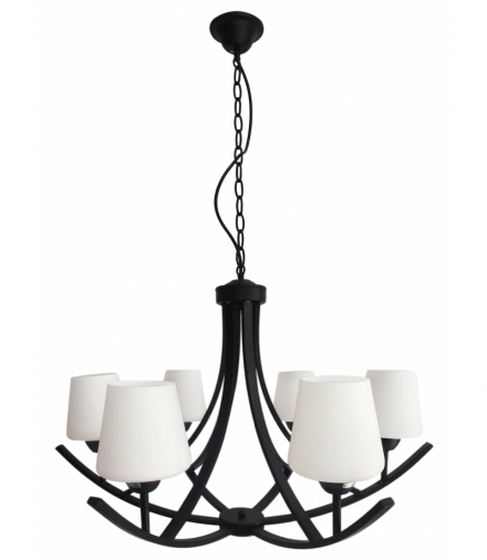 LONDYN LAMPA WISZĄCA 6X60W E27 CZARNY